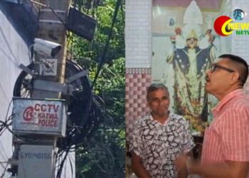 ১২০০ -র পর আরও CCTV বসছে কাটোয়া শহরে! পরিদর্শনে আইসি